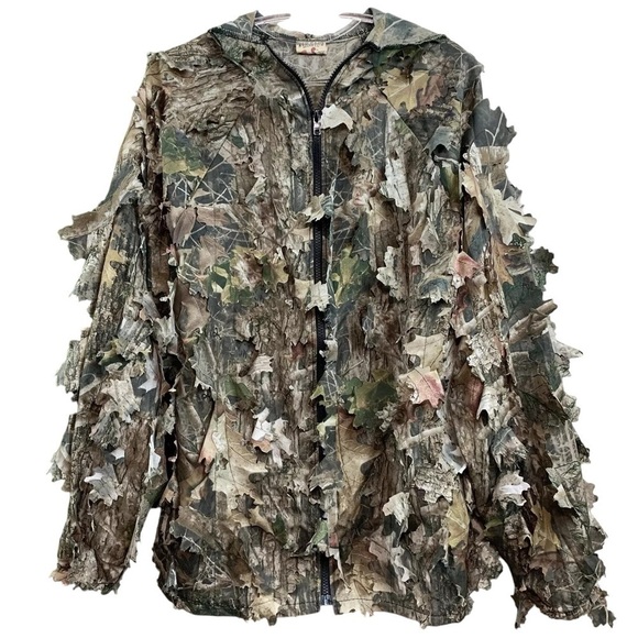 Red Head Camouflage RealTree Hunting 3D Leaf Jacket Hooded Lightweight Size XS - Picture 1 of 7